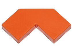 Tile, Modified Facet 2 x 2, Orange (27263 / 6184997)