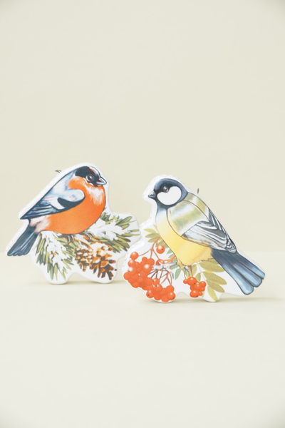 Комплект ёлочных игрушек "Птички"