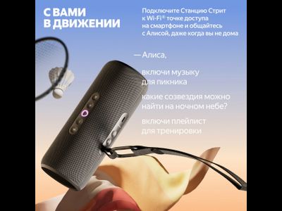Яндекс Станция Стрит (Черная)