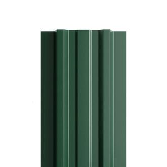 Штакетник металлический МП LАNE 16,5х99 0,4. Цвет Зеленый