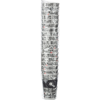 Стакан одноразовый бумажный 400мл Cafe Noir, Двухслойный DW16 18 штук в упаковке