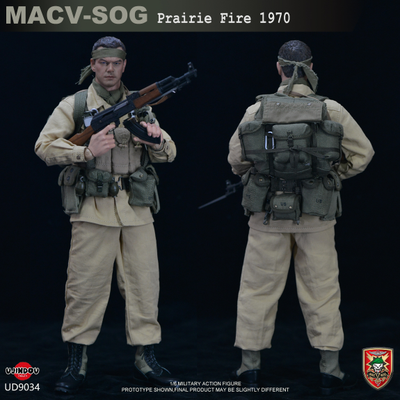 Боец спецназа MACV-SOG 1970 (война во Вьетнаме) - Коллекционная ФИГУРКА 1/6 MACV-SOG Prairie Fire 1970 (UD9034) - UJINDOU