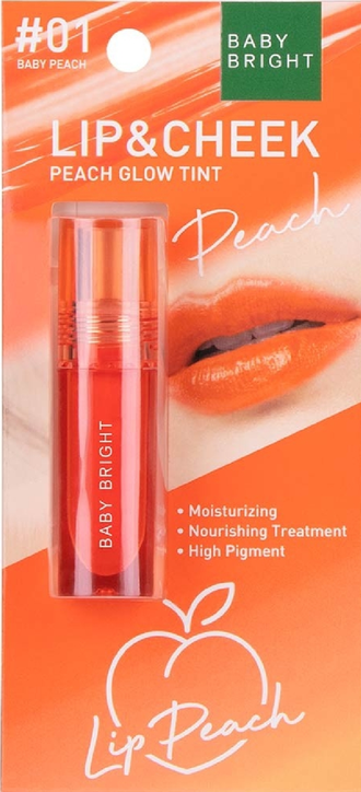 Тинт для губ от Baby Bright цвета #01 - 09 (серия Персик Peach), 3 гр