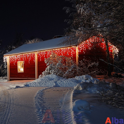 Бахрома 3*0.6 м БЕЛЫЙ ХОЛОДНЫЙ, постоянное свечение IP 65, резина