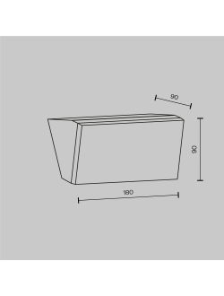 Настенный светильник (бра) Brick, O436WL-L10GF3K