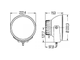 Дополнительная оптика Hella Luminator Xenon  Ксеноновая фара дальнего света с ксеноновой автолампой D1S и блоком розжига 24V (1F8 007 560-731)