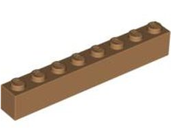 Brick 1 x 8, Medium Nougat (3008 / 4569383 / 6396749)