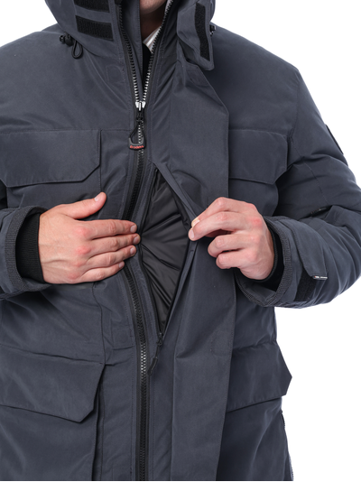 Куртка BRODEKS KW233 VIP пуховая, цв. серый