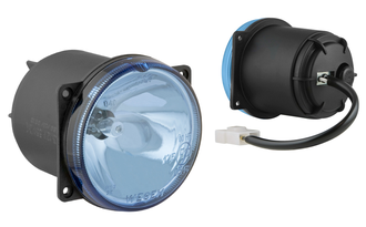 Дополнительная фара дальнего света Wesem 4HM 337.15 H3 голубая (с лампой и проводом)