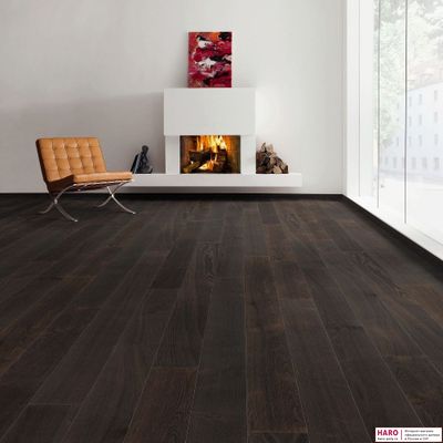 Паркетная доска Haro Дуб Африканский Агатовый Браш 528674 1-пол масло