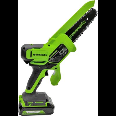 Мини пила аккумуляторная цепная Greenworks GD24CSMNX