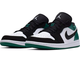 Nike Air Jordan Retro 1 Low Black White Og Черные, белые и зеленые