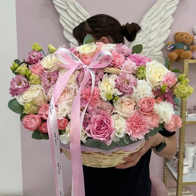 КОРЗИНА МИКС ЦВЕТОВ №23