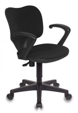 Кресло Бюрократ Ch-540AXSN-Low черный 26-28 низк.спин. крестовина пластик