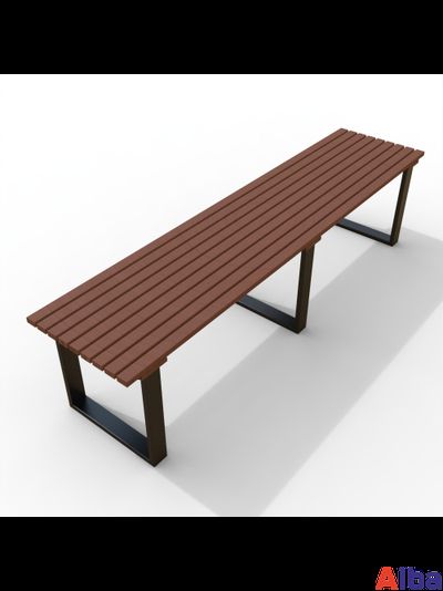 Скамейка парковая без спинки банкетка