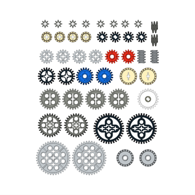 !АНАЛОГ! Assortment of Gears /  Big set,  (GEAR2)