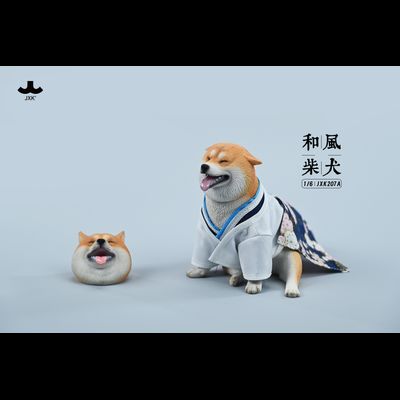 Сиба-ину в кимоно - Коллекционная ФИГУРКА 1/6 scale Shiba Inu (JXK207A) - JXK
