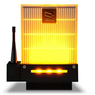 CAME Dadoo Сигнальная лампа универсальная 230/24В, светодиодное освещение янтарного цвета. Новый дизайн.