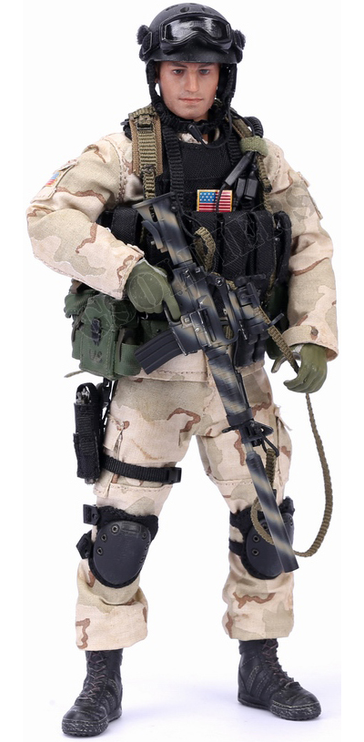 Солдат отряда "Дельта" военного спецназа США ("Падение Черного Ястреба") - Коллекционная фигурка 1/12 scale US Delta Special Force Marksman (LW004) - Crazy Figure