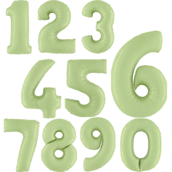 Цифра фольгированная, олива (102см)