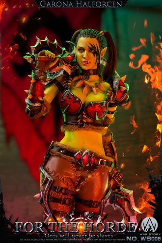 Гарона Полуорчиха (World of Warcraft, WoW) - Коллекционная ФИГУРКА 1/6 scale Orc Female Assassin For the Horde (WS008) - War story