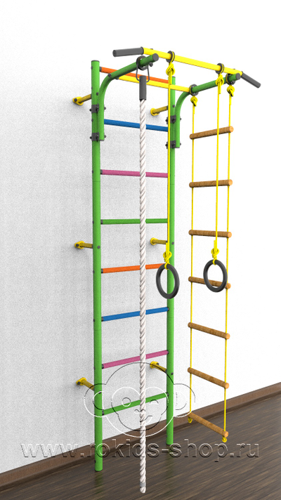 ДСК-12.с "Атлет-2ц", цветные ступеньки ПВХ от Rokids- зеленый