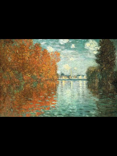 Купить греющую картину с фото репродукции Клода Моне Осенний эффект