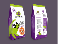 Сухой корм ХВОСТИУС Курица с рисом для щенков и миниатюрных пород 3 кг