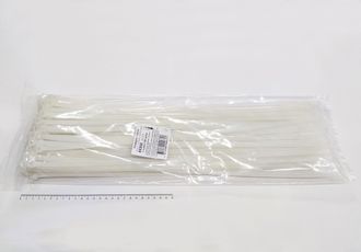Хомут-стяжка белая 8х500 мм пластиковая (100 шт)
