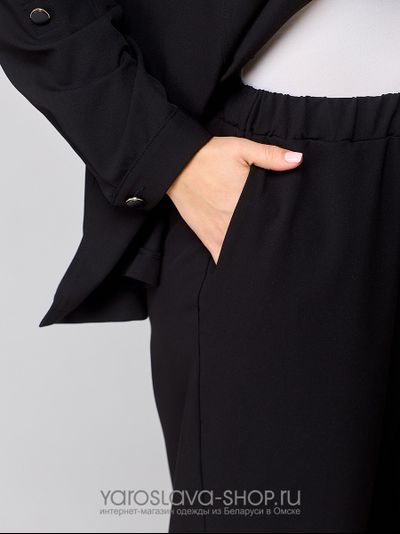 Костюм 2-х предметный брючный черного цвета