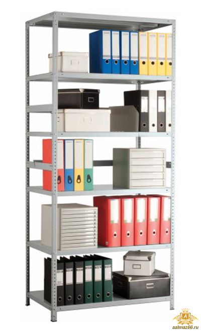 Металлический архивный стеллаж MS Standart 255x70x60-6