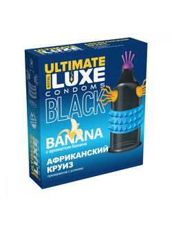 ПРЕЗЕРВАТИВЫ LUXE BLACK ULTIMATE АФРИКАНСКИЙ КРУИЗ (БАНАН)
