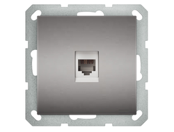 1L241ST Розетка компьютерная одиночная RJ45, сталь