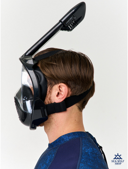 Маска полнолицевая Sargan "ПЛАНЕТА ОКЕАН 2.0" черн. р.L/Xl