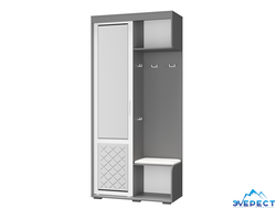 ПРИХОЖАЯ ВАРДА ГРАФИТ\БЕЛЫЙ 1002*2176*440