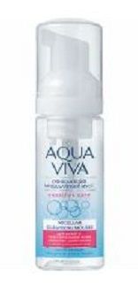 Romax Мицеллярный Мусс Очищающий для сухой и чувствительной кожи Aqua Viva, 150мл