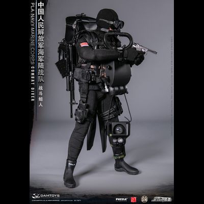 Китайский боевой пловец - КОЛЛЕКЦИОННАЯ ФИГУРКА 1/6 PLA Navy Marine Corps Combat Diver (78073) - DAMTOYS