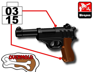 Пистолет Валтер П38 Si-Dan Toys (черный+коричневый) | Black+Brown(0315 ...