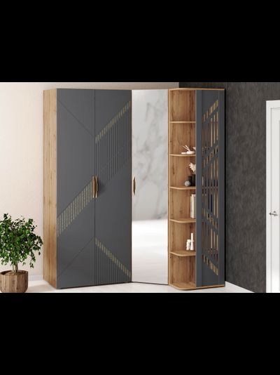 Угловой шкаф в комплекте с зеркалом Монако 902 315