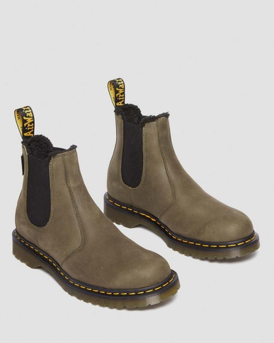 Челси Dr Martens 2976 Fleece Olive