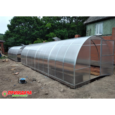 Теплица «Дачница Усиленная» 3*8 м. Сотовый поликарбонат 6 мм.