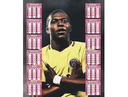 Календарь настенный Kylian Mbappe Lottin, Килиан Мбаппе Лоттен №18