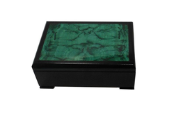 Шкатулка из малахита и долерита