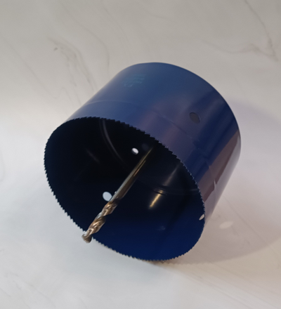 Коронка HSS биметаллическая диаметр 225 мм высота 100 мм по дереву, металлу, пластику.