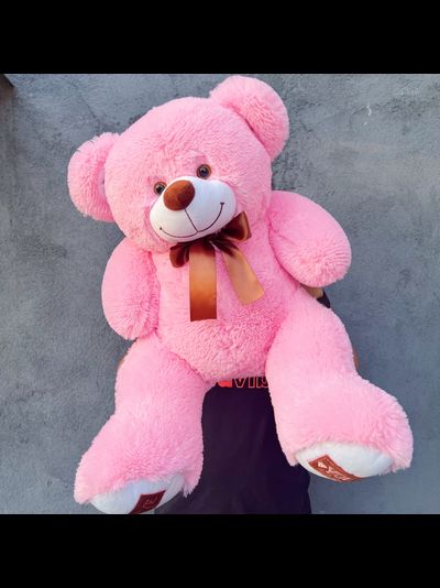 Плюшевый мишка 90 см розовый Микки