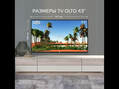 Телевизор OLTO 43ST20U  43"  4K Smart TV  Черный