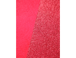 Фетр глиттерный  20*30 см, толщина 2 мм  цвет красный