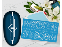 Слайдер с белой геометрией