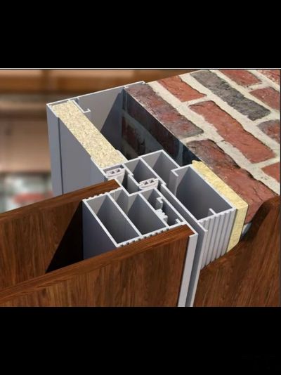 Алюминиевый короб для скрытых дверей Pro Design Duo наружного открывания с двойным притвором по RAL