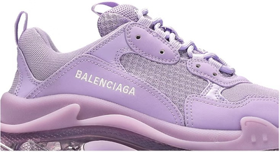 Balenciaga Triple S Sneaker Clear Sole Light Lilac женские